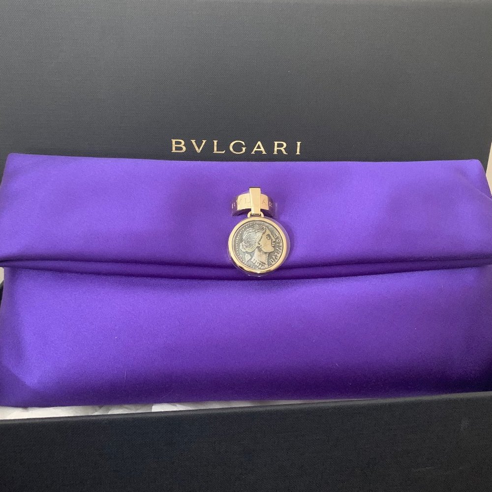 Bvlgari Satin Monete Clutch